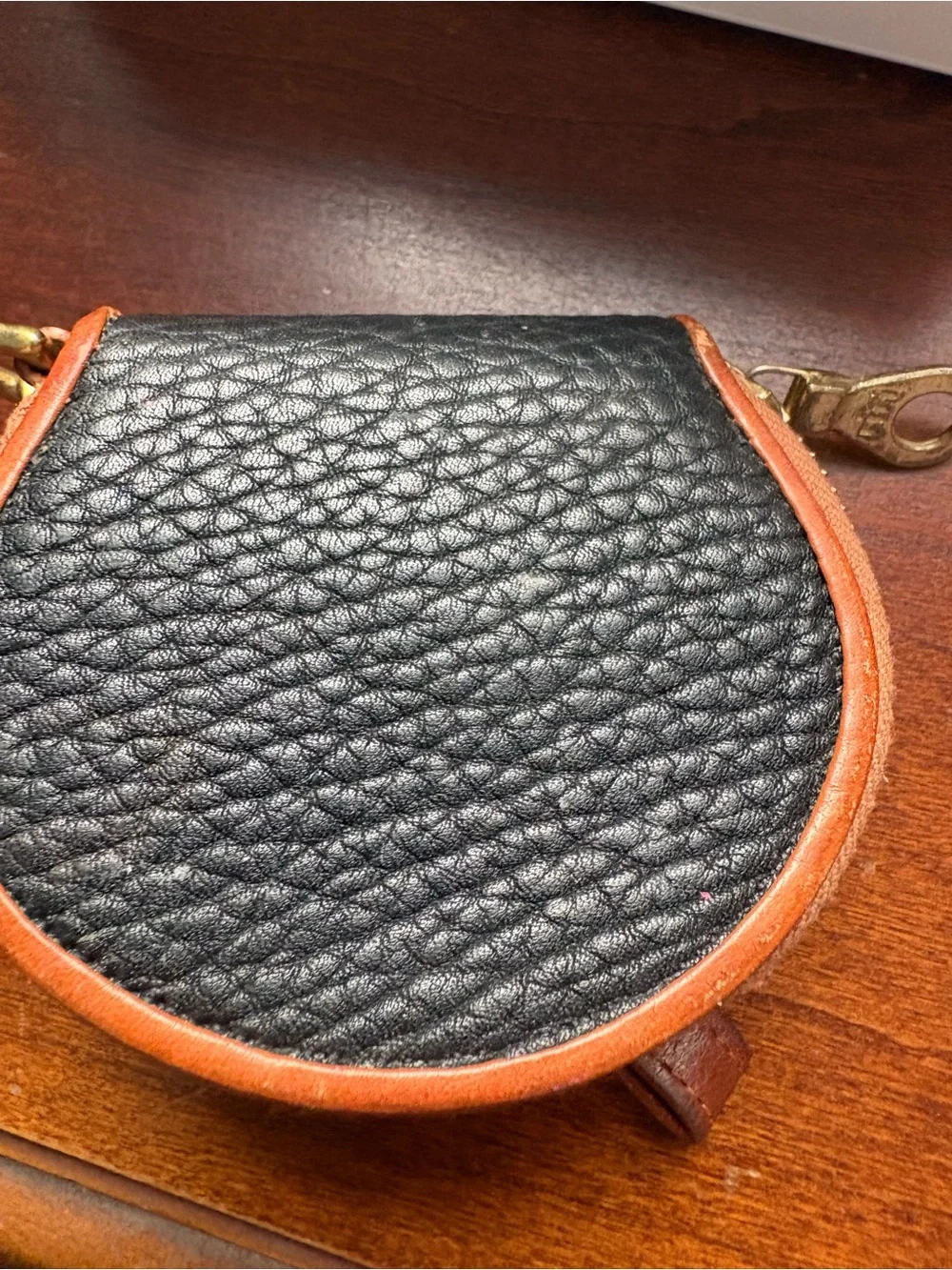 Dooney & Bourke Tan Embossed Duck Leather Patch Wallet